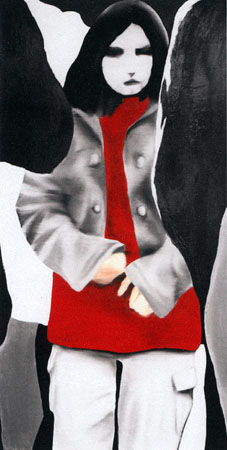 'Someone’s Daughter'  Oil and gloss on board 175 x 105 cm  2004