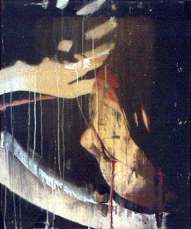 'Sleeping Beauty' Oil, gloss and perspex on board 62 x 45 cm 2007