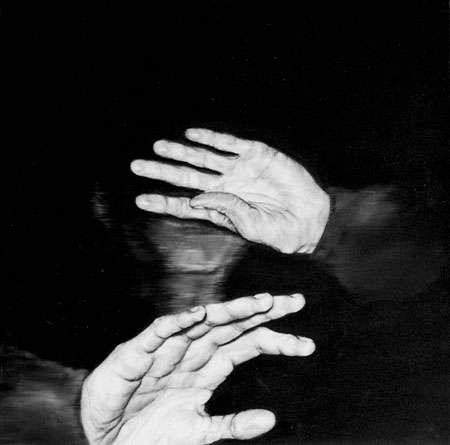 'Hide' Oil on canvas 41 x 41 cm 2003 