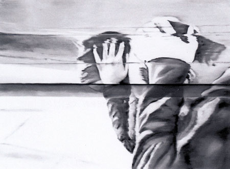 'Here Again' Oil on board 100 x 130 cm  2004