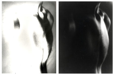 2002 Silver gelatin prints (left print solarised)